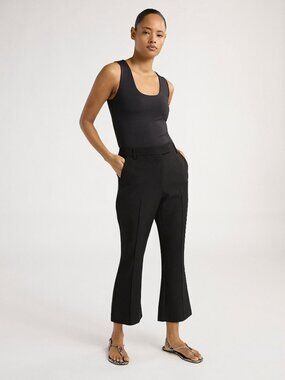 Scoop Cropped Flare High Waisted Pants Black Size 2 26” Inseam